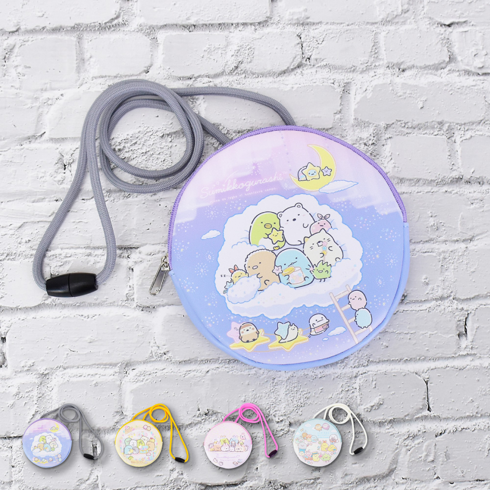 すみっコぐらし ネックパース 小物入れ 合皮 コイン ポーチ レディース 女の子 男の子 旅行 お出かけ 大人 子供 キッズ かわいい キャラクター  グッズ : Action! - 通販 - Yahoo!ショッピング