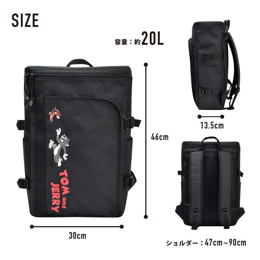 トムとジェリー Tom and Jerry リュック 大容量 20L a4 ボックス