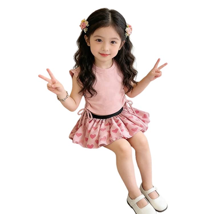 おしゃれ かわいい 女の子 スカート 100 セットアップ 2点セット キッズ 韓国風 花柄 フリル 子供服 半袖 ミニスカート ベビー 子供服 子供 |  | 04