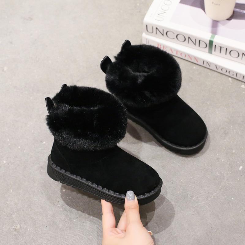 ショートブーツ キッズ 女の子 ハート 可愛い ボアブーツ 裏起毛 履きやすい カジュアル 防寒ブーツ 防風保温 | ブランド登録なし | 01
