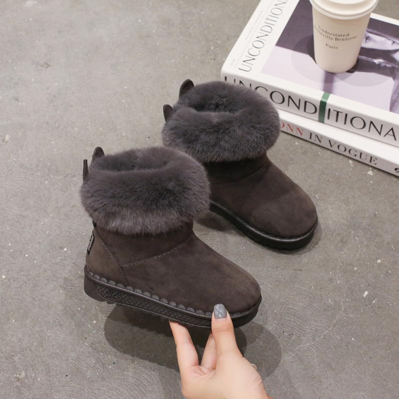 ショートブーツ キッズ 女の子 ハート 可愛い ボアブーツ 裏起毛 履きやすい カジュアル 防寒ブーツ 防風保温 | ブランド登録なし | 02