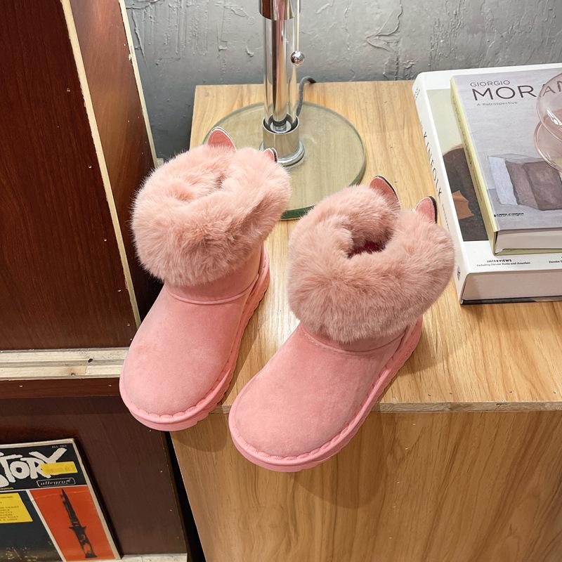 ショートブーツ キッズ 女の子 ハート 可愛い ボアブーツ 裏起毛 履きやすい カジュアル 防寒ブーツ 防風保温 | ブランド登録なし | 03