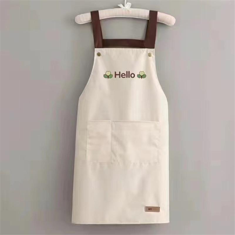 エプロン 格安 布素材 撥水 H型 可愛い シンプル 園芸活動 男女兼用 料理教室 陶芸教室 履きやすい 快適 便利 丈夫 肩掛け | ブランド登録なし | 02
