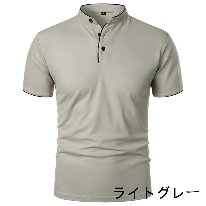 Tシャツ ポロシャツ メンズtシャツ 半袖 ス 夏服 メンズファッション 夏 カットソー 無地 ゴルフ ボタンダ | ブランド登録なし | 03