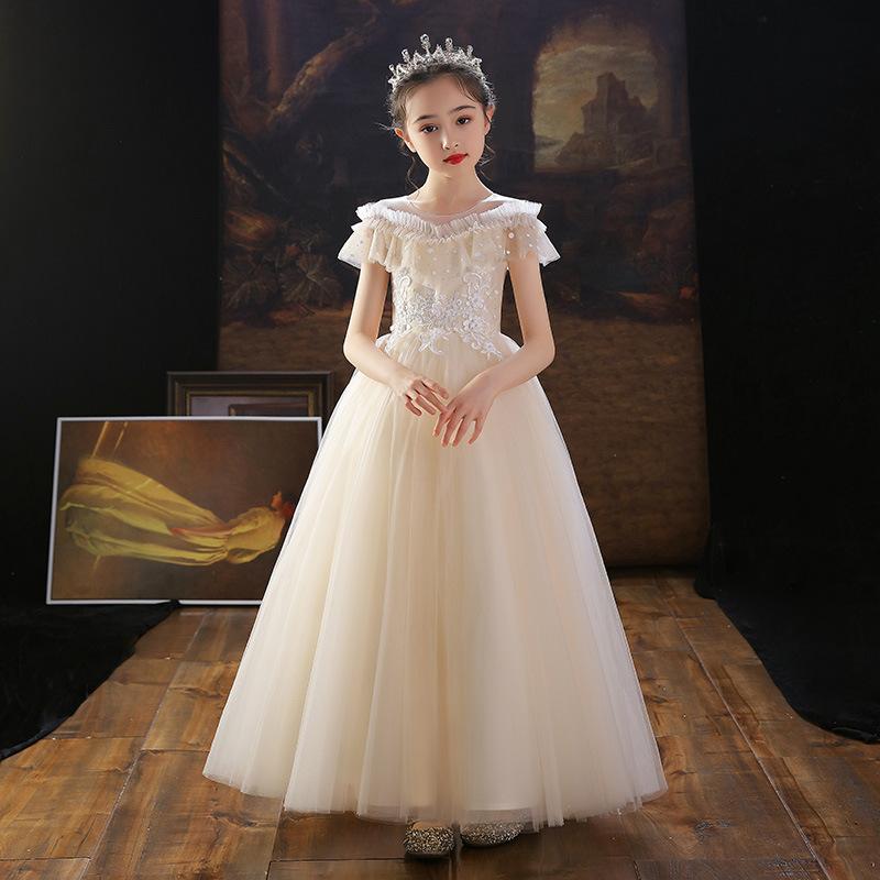 ドレス女の子　子ども ジュニアドレス 　プリンセス　フォーマル用 ピアノ発表会 子供ドレス 結婚式 女の子 ドレスキッズワンピース | ブランド登録なし | 04