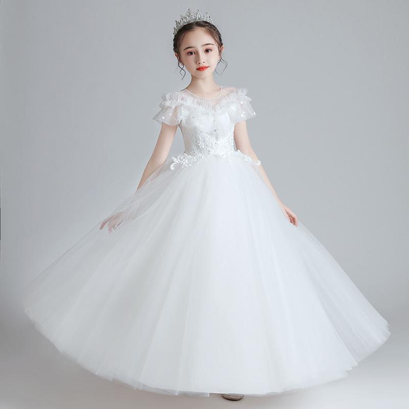 ドレス女の子　子ども ジュニアドレス 　プリンセス　フォーマル用 ピアノ発表会 子供ドレス 結婚式 女の子 ドレスキッズワンピース | ブランド登録なし | 05
