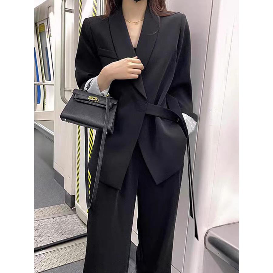 セットアップ レディース スーツ 結婚式 50代 40代 春 夏 秋 コーデ カジュアル 女性用スーツ ママスーツ 母の日 おしゃれ 通勤 着痩せ 服 | ブランド登録なし | 02