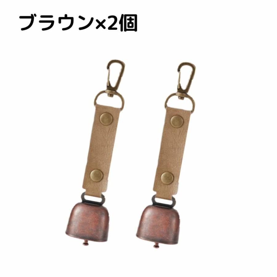 熊よけ鈴熊鈴 鈴 ベル 山鈴 熊ベル 熊よけベル 登山 消音機能 付き カラビナ PUレザー マグネット 磁石 消音 クマよけ 熊よけ 鹿 遭難対策 | ブランド登録なし | 02
