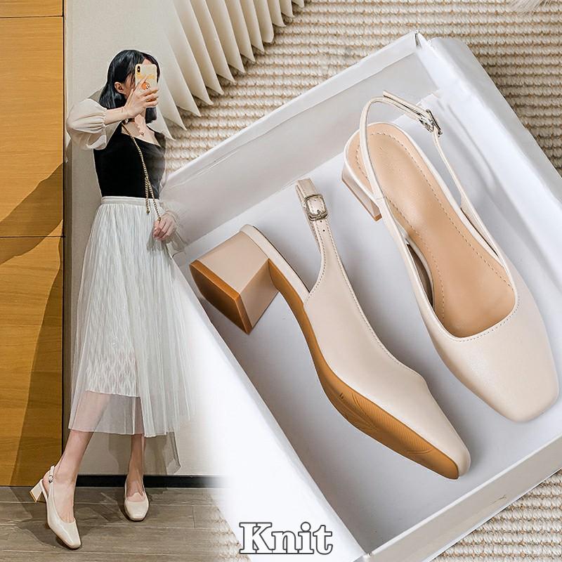 バックストラップ パンプス 痛くない 太ヒール ローヒール4.5cm ストラップ エナメル スクエアトゥ オフィスシューズ チャンキーヒール | ブランド登録なし | 01
