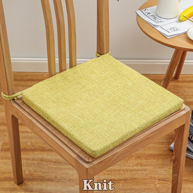 チェアパッド 座布団 椅子用クッション チェアクッション 正方形 四角形 スクエア 40cm 45cm ひも付き 無地 シンプル カラバリ豊富 | ブランド登録なし | 08