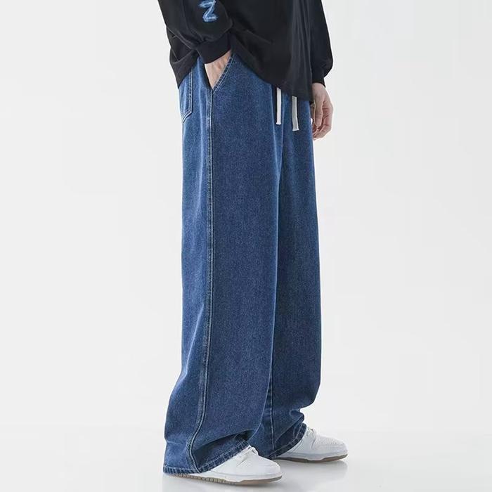 デニムパンツ ジーンズ メンズ ワイド　デニム ゆったり ストレート カジュアル ワイドレッグ パンツ ズボン メンズ ロングパンツ | ブランド登録なし | 03