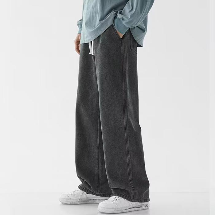 デニムパンツ ジーンズ メンズ ワイド　デニム ゆったり ストレート カジュアル ワイドレッグ パンツ ズボン メンズ ロングパンツ | ブランド登録なし | 04