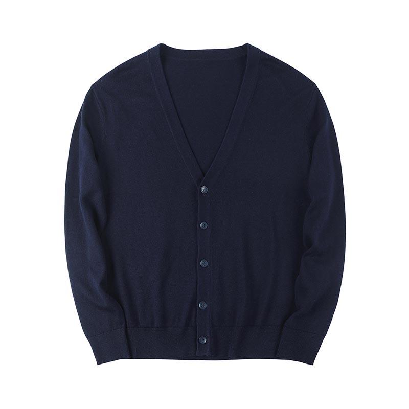 カーディガン メンズ レディース 春 男女兼用 綿 コットン100％ フライス 事務 スクール オフィス 通勤 通学 M L XL 2XL 3XL | ブランド登録なし | 04