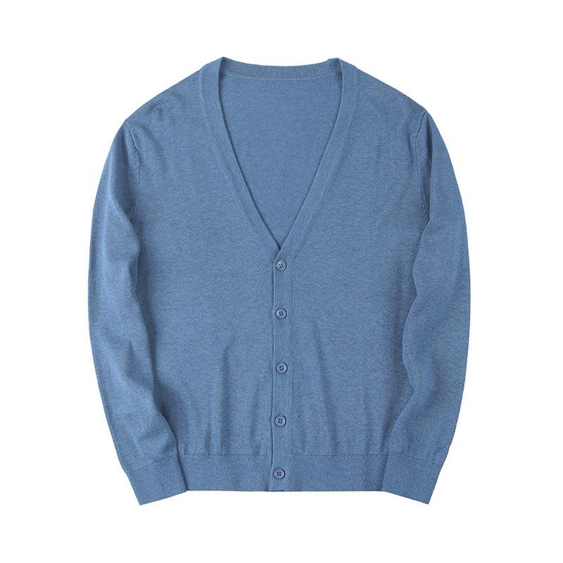 カーディガン メンズ レディース 春 男女兼用 綿 コットン100％ フライス 事務 スクール オフィス 通勤 通学 M L XL 2XL 3XL | ブランド登録なし | 06