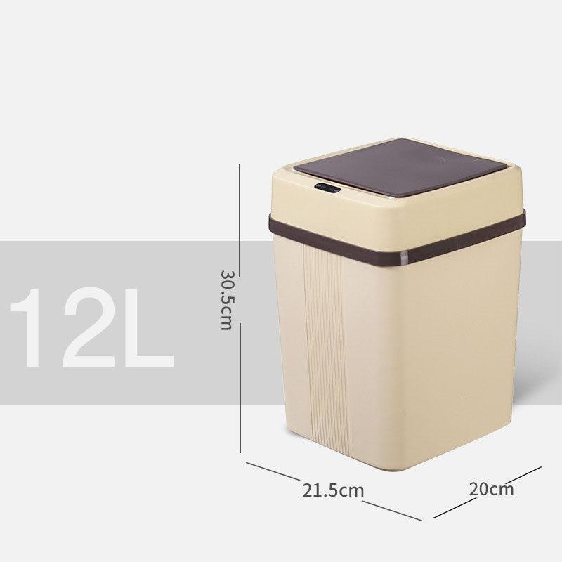 自動開閉ゴミ箱 おしゃれ キッチン スリム 12L 事務所 家庭用 シンプル リビング センサー ダストボックス 便利 衛生 母の日 ダイニング 玄関 | ブランド登録なし | 01