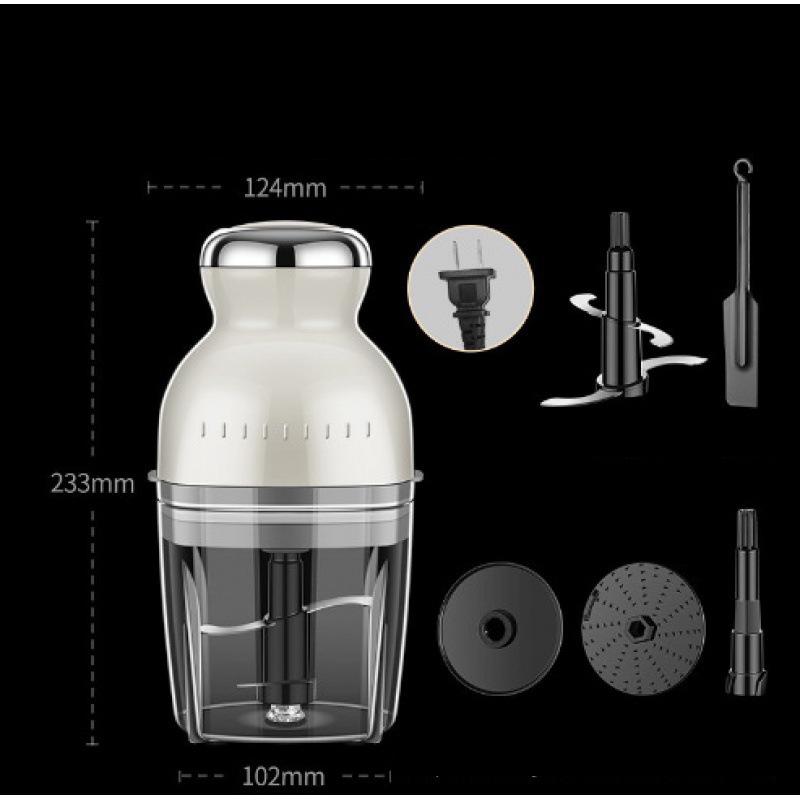 販売フードプロセッサー 電動 ミキサー 小型 粉末機 家庭用 ブレンダー 離乳食 大根おろし器 肉切り機 コンパクト みじん切り ひき肉機 | ブランド登録なし | 01