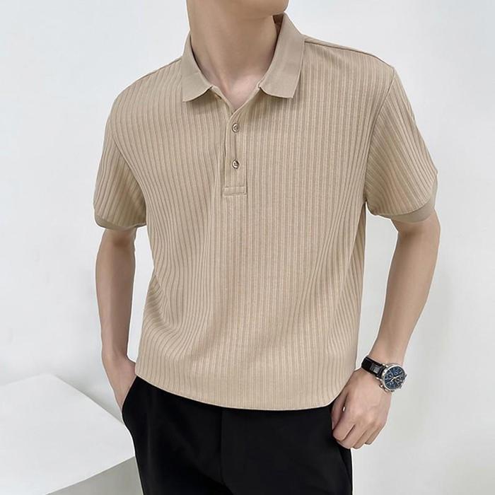 サマーニット メンズ ス ニット ポロシャツ 半袖ニット 半袖 無地 薄手 Tシャツ ゴルフ シャツ キレイめ 夏 父の日 | ブランド登録なし | 03