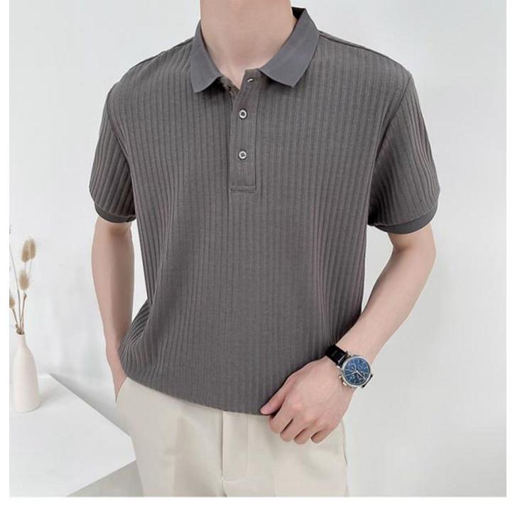 サマーニット メンズ ス ニット ポロシャツ 半袖ニット 半袖 無地 薄手 Tシャツ ゴルフ シャツ キレイめ 夏 父の日 | ブランド登録なし | 04