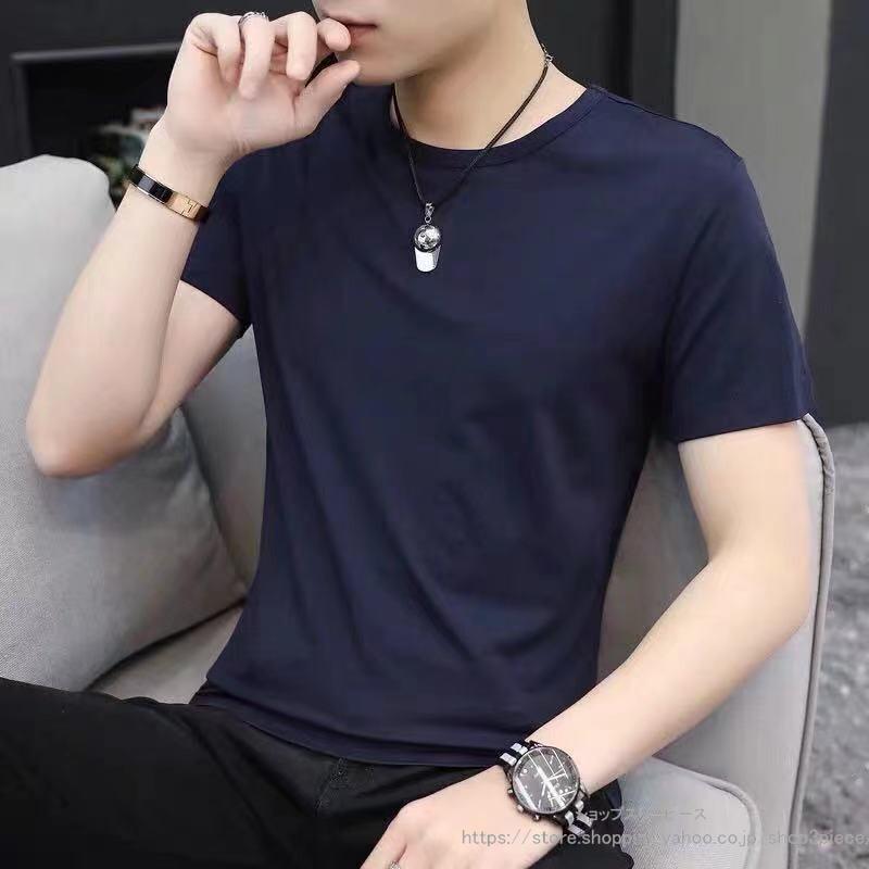 Tシャツ メンズ 半袖 インナー 半袖tシャツ 白シャツ クルーネック 大きいサイズ 肌着 涼しい 無地 着痩せ シンプル 夏物 ゆったり スポーツ | ブランド登録なし | 02