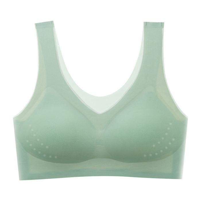 ブラジャー ブラ 接触冷感 ノンワイヤー シームレス 縫い目ゼロ ノンワイヤー 育乳 ナイトブラ ひんやり 30代 40代 50代 下着 | ブランド登録なし | 02
