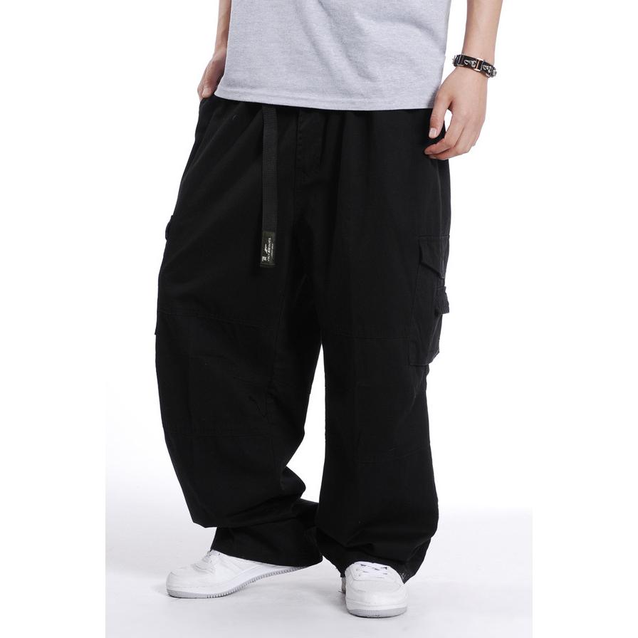 カーゴパンツ メンズ アウタードア 太め ゆったりパンツ 繋ぎ サルエルパンツ 3color 男性 大きいサイズ リラックス パンツ カジュアル | ブランド登録なし | 04