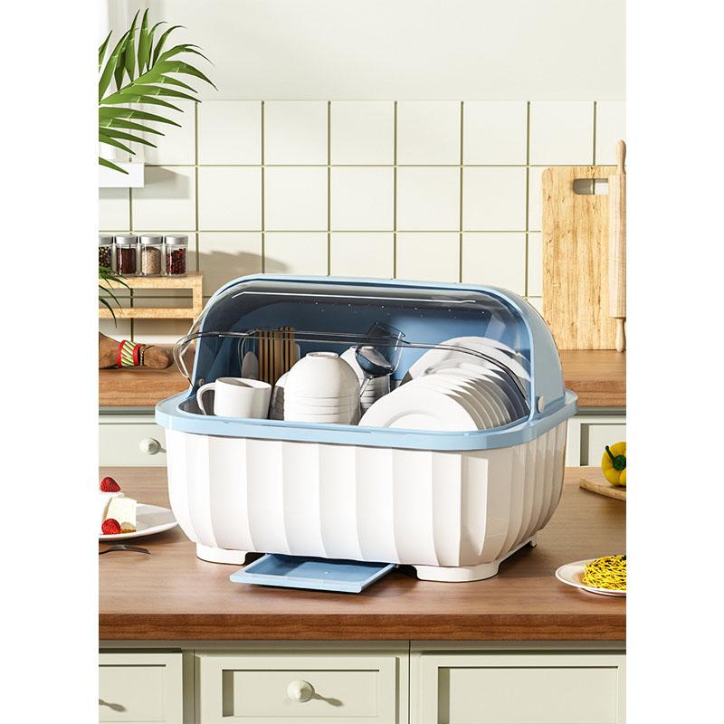 キッチン食器?食器?食器収納棚皿?水切り食器?食器収納箱?食器?食器ケース?蓋付き食器棚 大きいサイズ M/L/XL | ブランド登録なし | 01