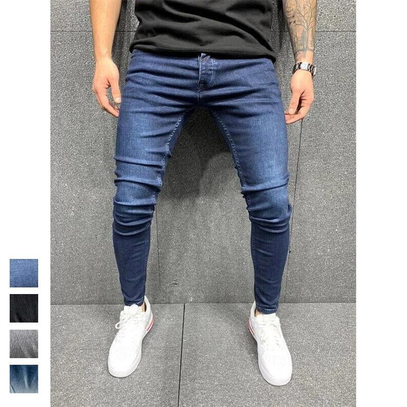 デニムパンツ メンズ スキニーパンツ スキニーデニム ストレッチ ジーンズ ジーパン 細身 スリム 夏 秋 アメカジ 爆買 | ブランド登録なし | 01