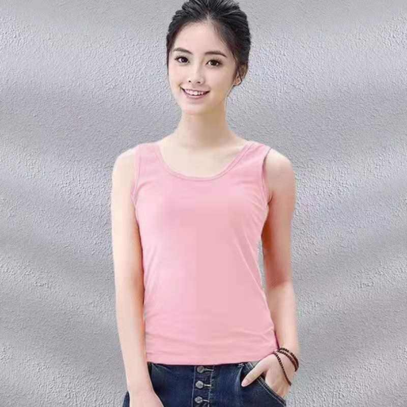 タンク レディース インナーTシャツ ノースリーブ おしゃれ ベーシック 通気 ひんやり 吸汗速乾 接触冷感 夏 袖なし カットソー | ブランド登録なし | 02