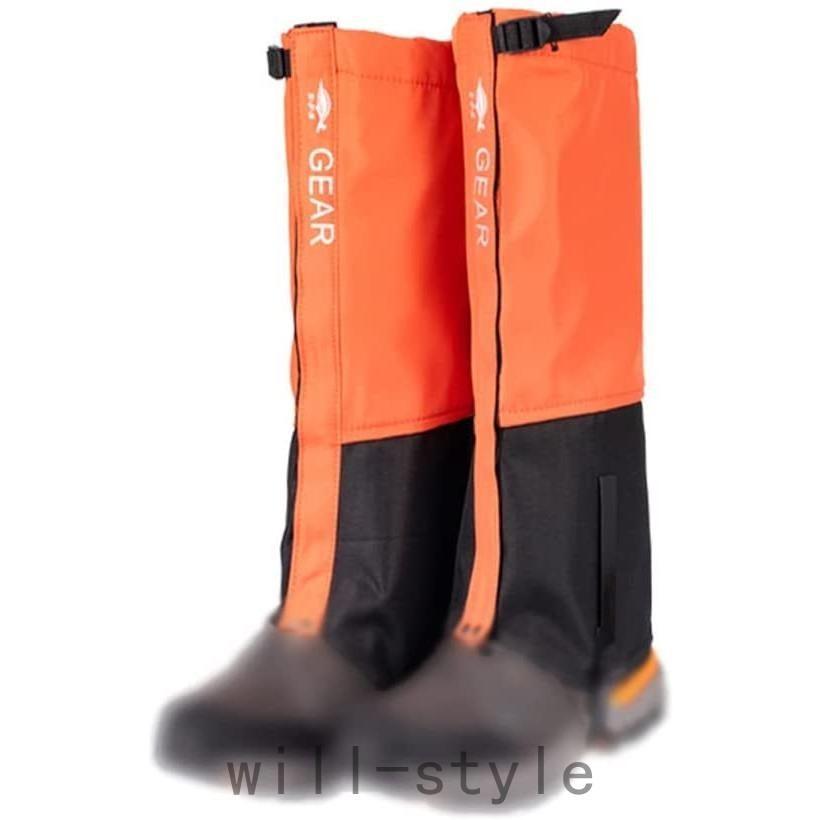 ゲイター 登山用ゲイター 防水 通気 ロングゲイター 登山用品 高耐久性 レッグカバー 軽量 登山スパッツ バイク 雨 雪悪天候対策 アウトドア | ブランド登録なし | 05