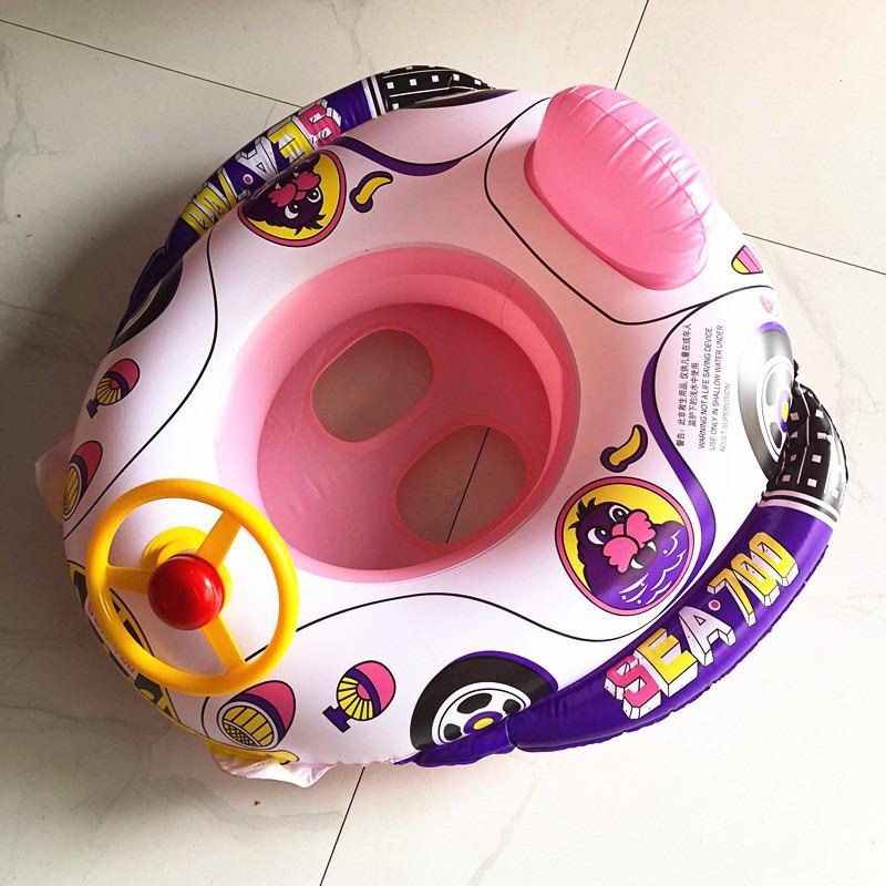 フロート 足入れ ベビー 浮き輪 車型 背もたれ ハンドル付き ベビーボート 浮き具 赤ちゃん 幼児 水遊び 海 プール お風呂 アウトドア 暑さ対策 |  | 02