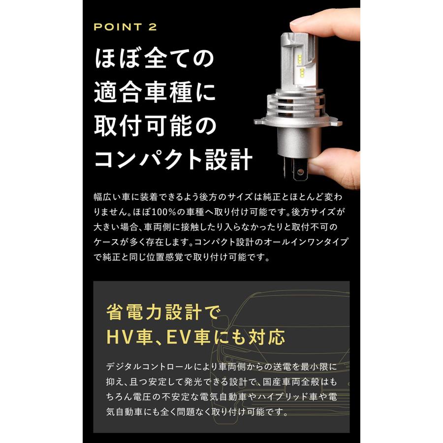 L700系ミラジーノ LEDバルブ イエロー ヘッドライト LED化 H4 バルブ