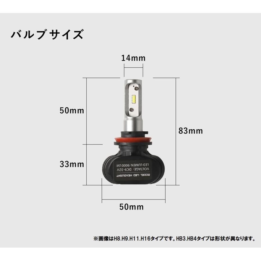 160 系アリスト16アリスト フォグ LED化 LED バルブ 車検対応 9000LM