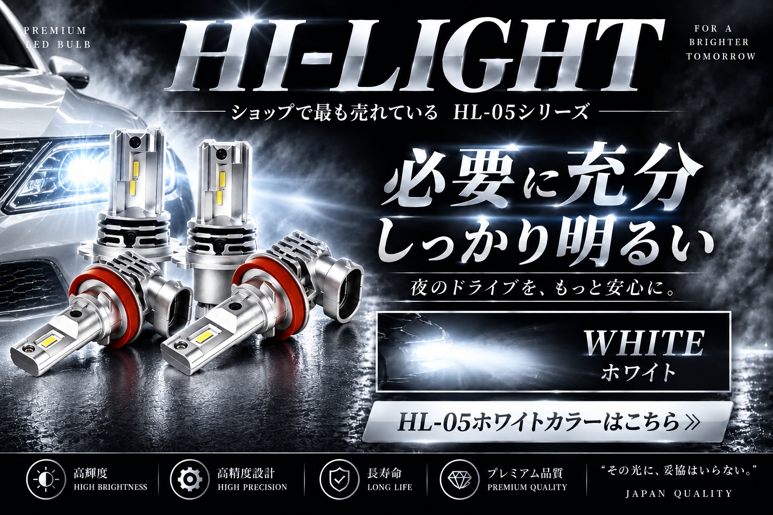 カローラフィールダー ハイブリッド NKE165G LEDバルブ ハイビーム LED