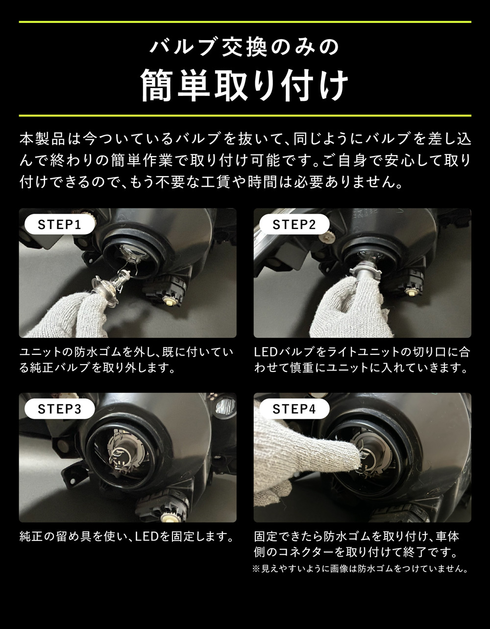 HH5 HH6 前期 中期 後期 アクティバン LED ヘッドライト LED化 H4 車検