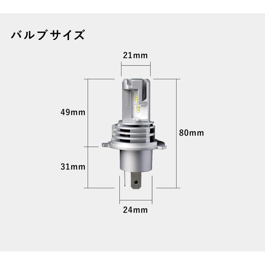 ムーヴキャンバス LA800S 810S LED ヘッドライト LED化 H4 車検対応