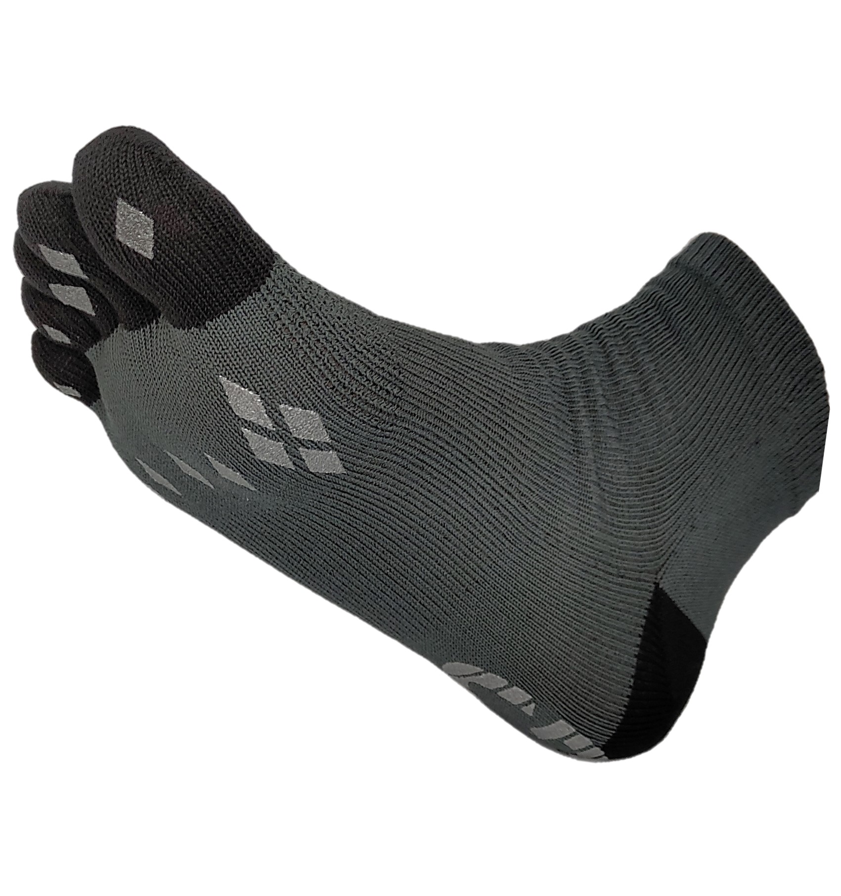 GROWGEAR 高機能 5本指ソックス 1足 S/M/L 2色 アンクル丈 滑り止め