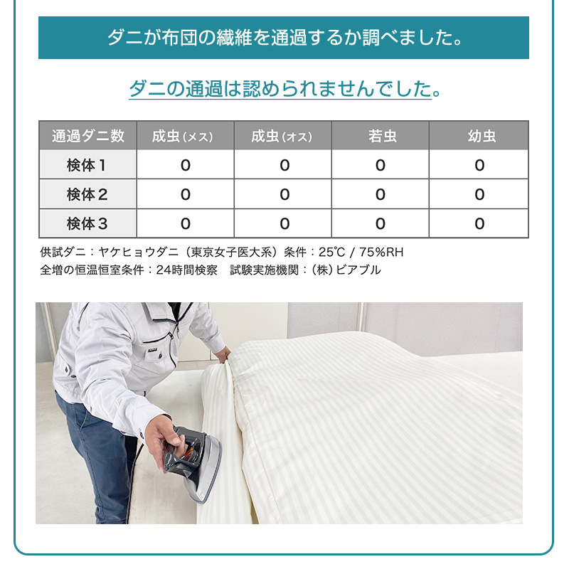 掛け布団 掛布団 防ダニ布団 シングル 日本製 150×210cm 綿100