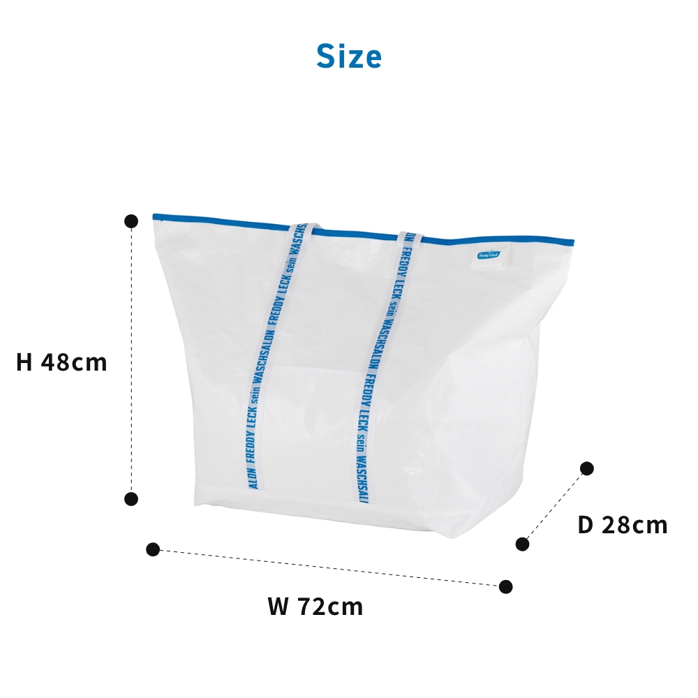 FREDDY LECK ランドリーバッグ ワイドタイプ FL-226  フレディ レック 大容量 折りたたみ 肩掛けタイプ 軽量 自立 巾着 羽毛布団 毛布 肩掛け ドイツ 北欧 | Freddy Leck | 08