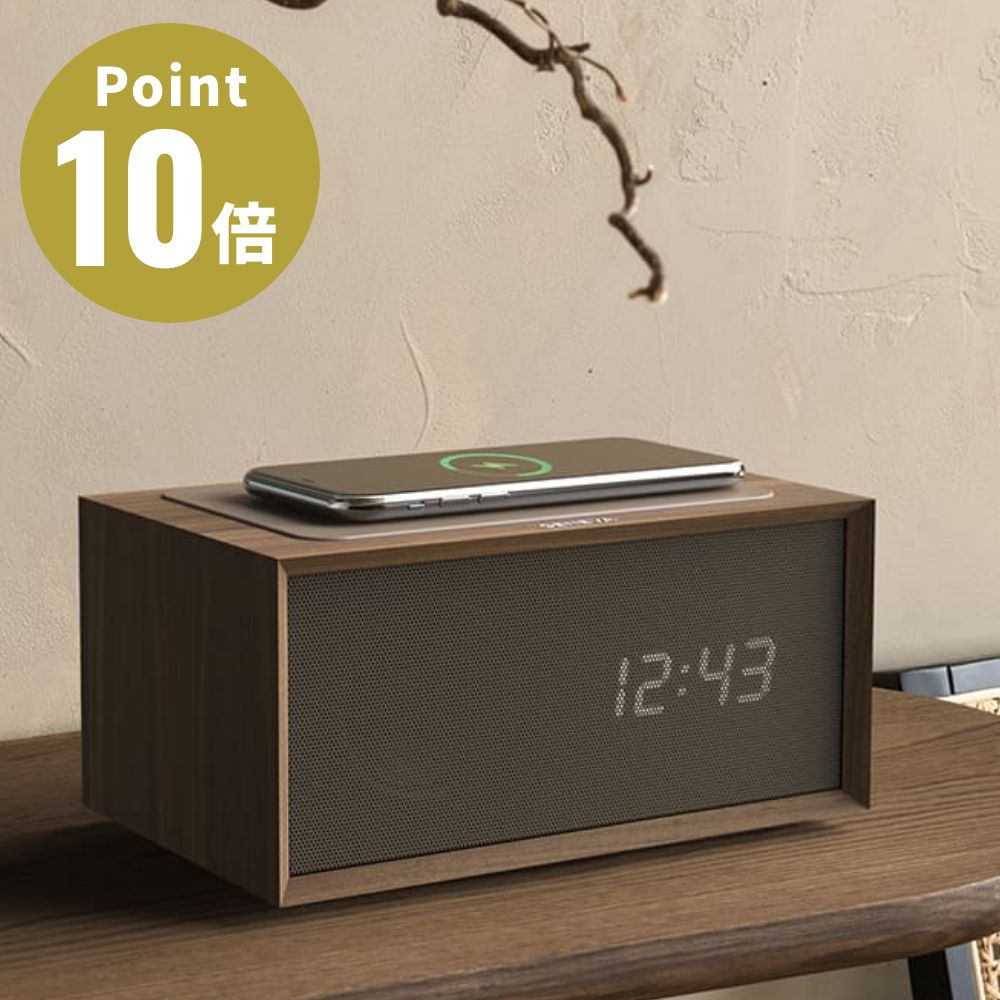 GENEVA TIME スピーカークロック GENEVA TIME クロック付き オーディオ bluetoothスピーカー