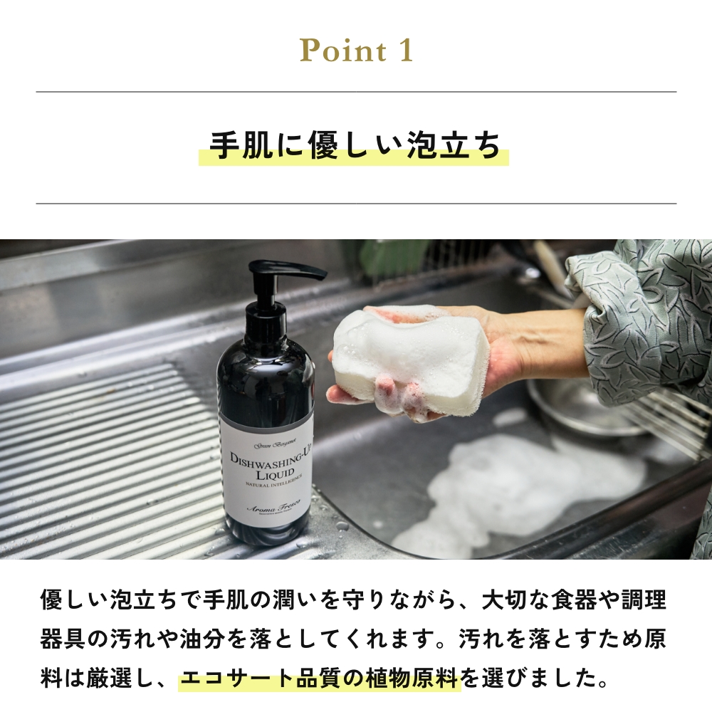 Aroma Fresco ディッシュウォッシング-アップ ギフトセット台所用洗剤 グリーンベルガモット アロマフレスコ 植物原料 国産 日本製 |  | 03
