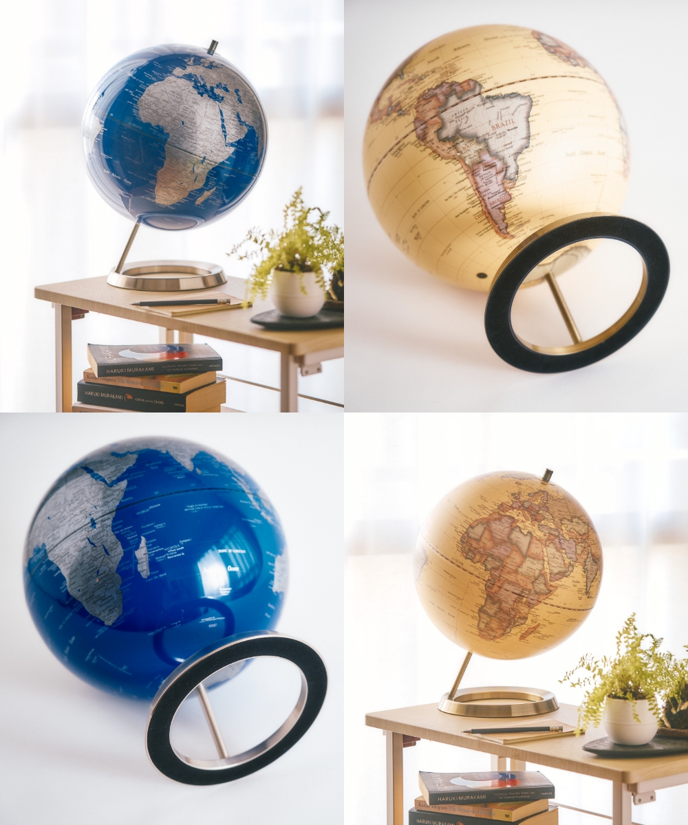 《全3色》 インテリア地球儀 globe（L） 30cm アクトワークス actwork's 子供 アンティーク 衛星 サテライト 小学生 入学祝い プレゼント レトロ モダン | ACT WORK'S | 12