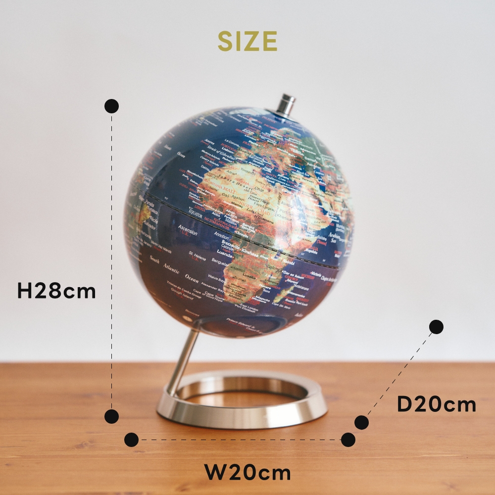 《全5色》 インテリア地球儀 globe（M） 20cm アクトワークス actwork's 子供 アンティーク 衛星 サテライト 小学生 入学祝い プレゼント レトロ モダン | ACT WORK'S | 13