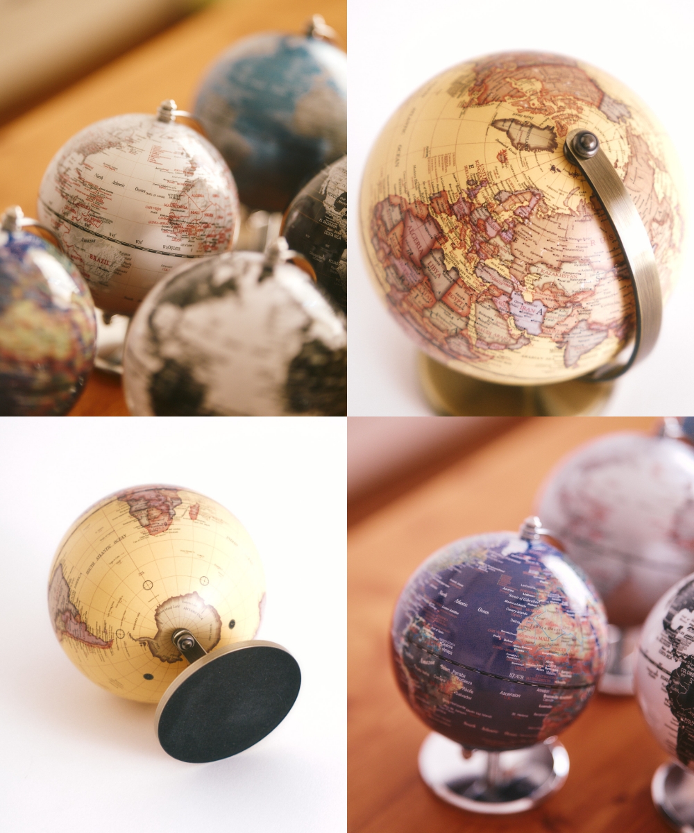《全6色》 インテリア地球儀 globe（S） 13cm アクトワークス actwork's 子供 アンティーク 衛星 サテライト 小学生 入学祝い プレゼント レトロ モダン | ACT WORK'S | 14