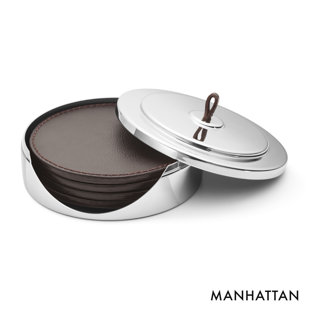 全2種 GEORG JENSEN レザーコースター4枚セット MANHATTAN SKY ジョージ ジェンセン インテリア プレゼント 贈り物 北欧 ギフト マンハッタン スカイ | Georg Jensen | 01