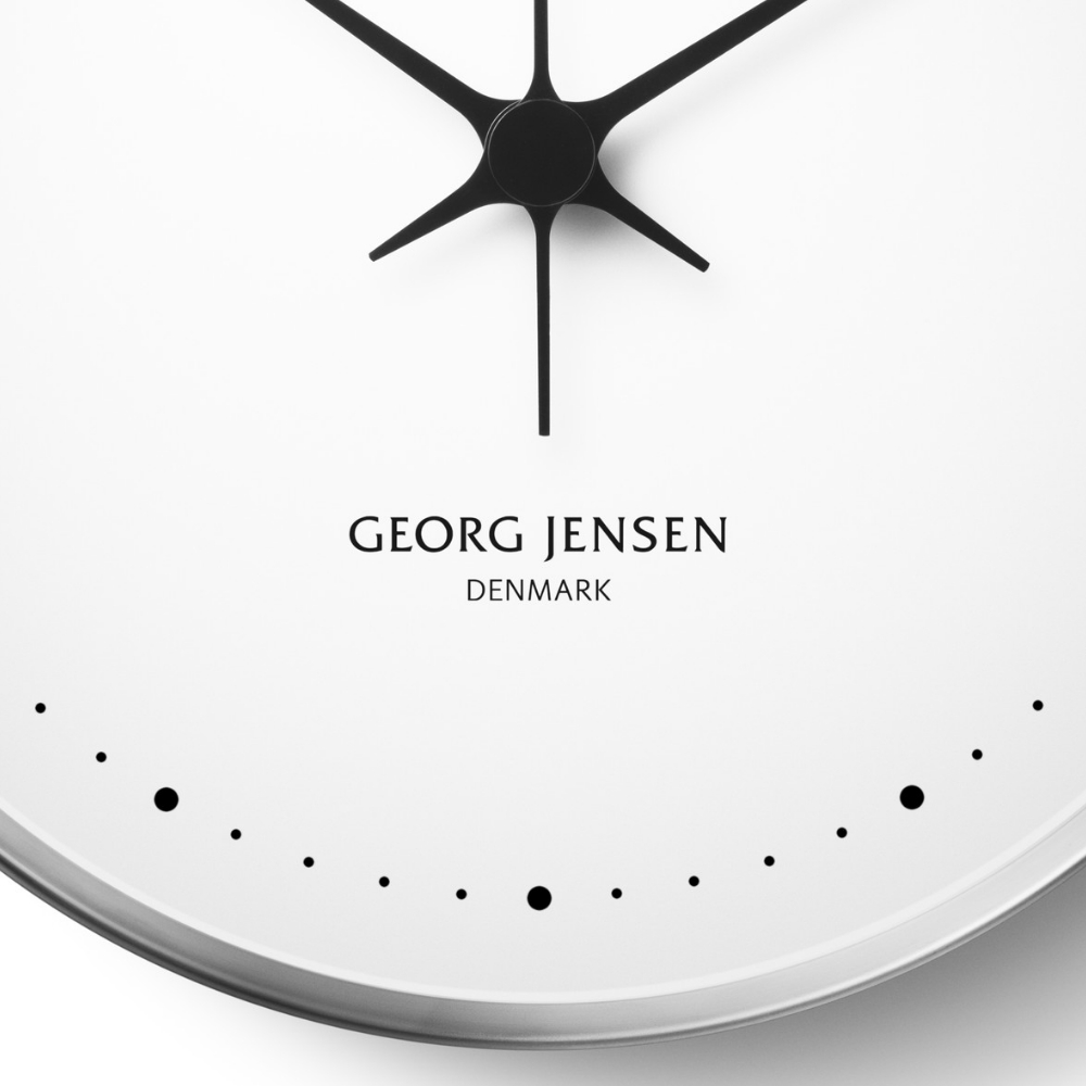 GEORG JENSEN HK コッペル ウォールクロック ホワイト ダイヤル 30cm HENNING KOPPEL WHITE/SS ジョージ ジェンセン 北欧 壁掛け時計 壁時計 ヘニング コペル｜actworksplus｜05