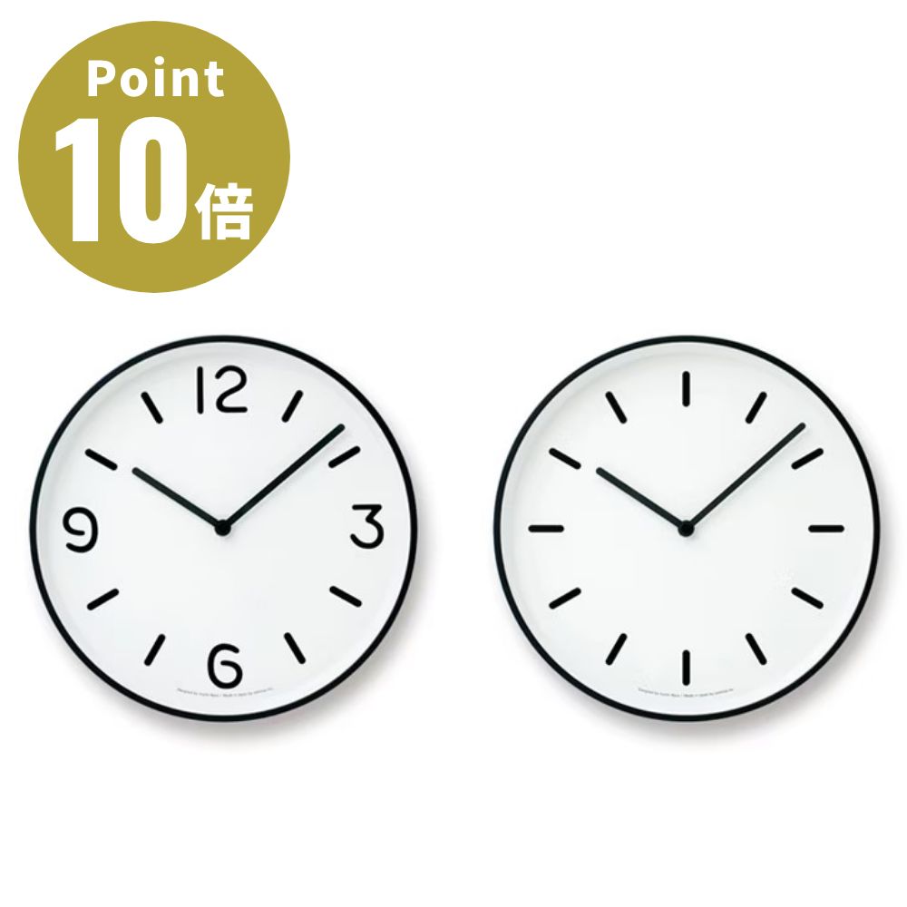 LEMNOS MONO Clock�i���m�N���b�N�j RIKI CLOCK�@�^�J�^�����m�X �Ǌ|�����v �E�H�[���N���b�N �X�^�C���b�V�� �C���e�A���A �k�� ���r���O �I�t�B�X �X��