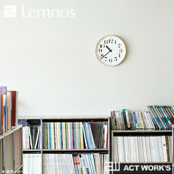 《全2種》LEMNOS RIKI CLOCK RC WR20-01 WR20-02 リキクロック タカタレムノス デザイン雑貨 壁掛け時計 ウォールクロック インテアリア 渡辺力 北欧 | Lemnos | 04