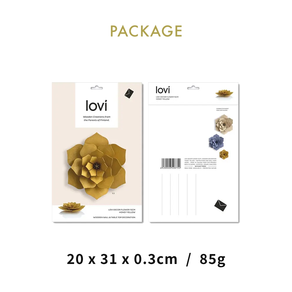 全8色 Lovi（ロヴィ） デコ フラワー 15cm 北欧 デコレーション 壁掛け