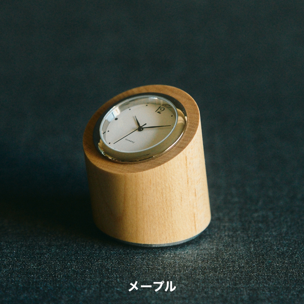 《全3色》M.SCOOP Desk Clock 45 置き時計 卓上時計 エムスコープ エム・スコープ ミマツ工芸 ギフト 木製 天然木 木目 日本製 ウォルナット メープル チェリー |  | 02