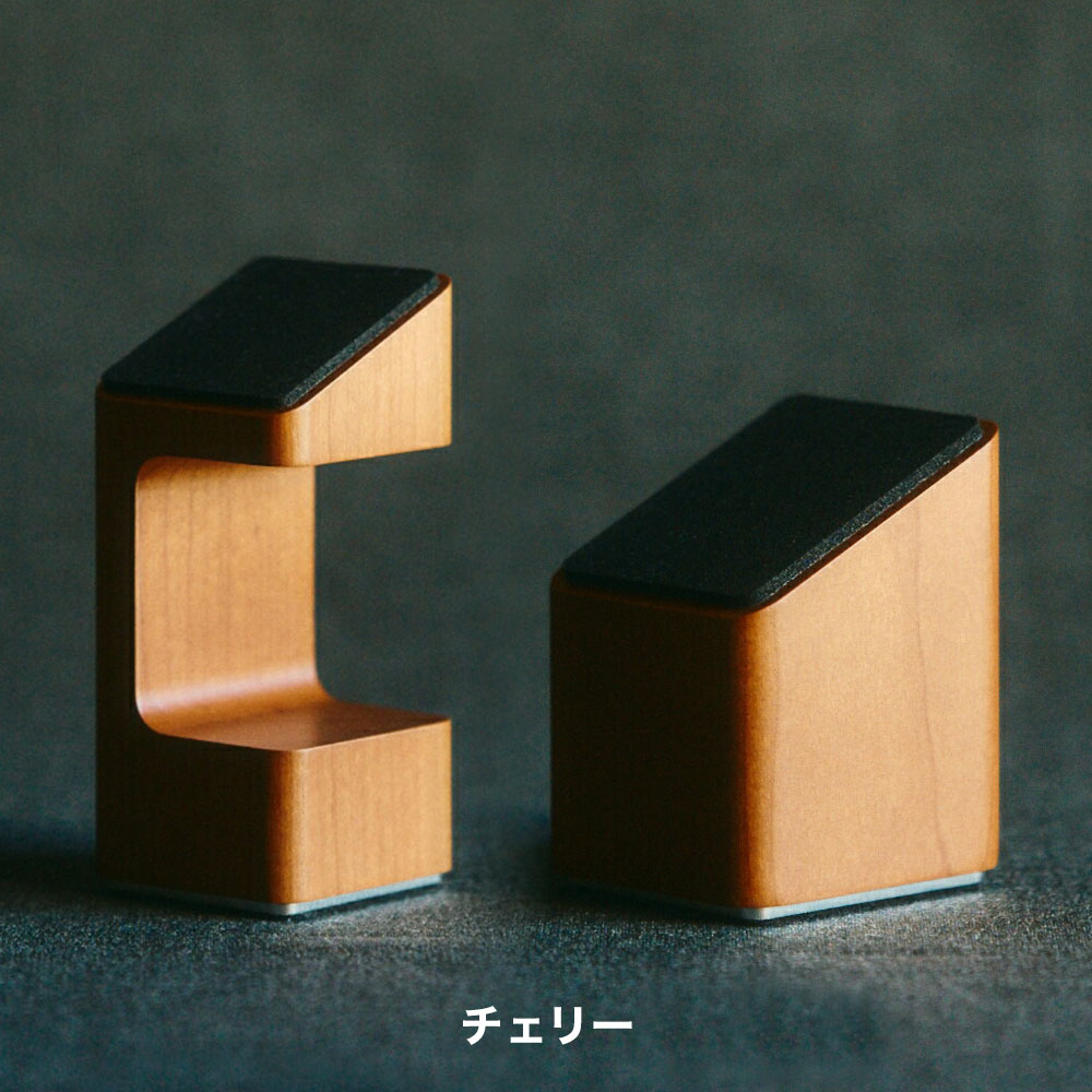 《全3色》M.SCOOP D.Watcher M 腕時計スタンド ＋ Mobile catcher: N スマホスタンド 同色セット ミマツ工芸 ギフト 木製 天然木 木目 日本製 | M.SCOOP | 03